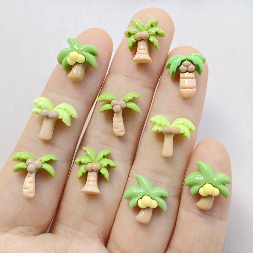 Nail Art Motif - 20Pcs Cute Cartoon Coconut Drink, Coconut