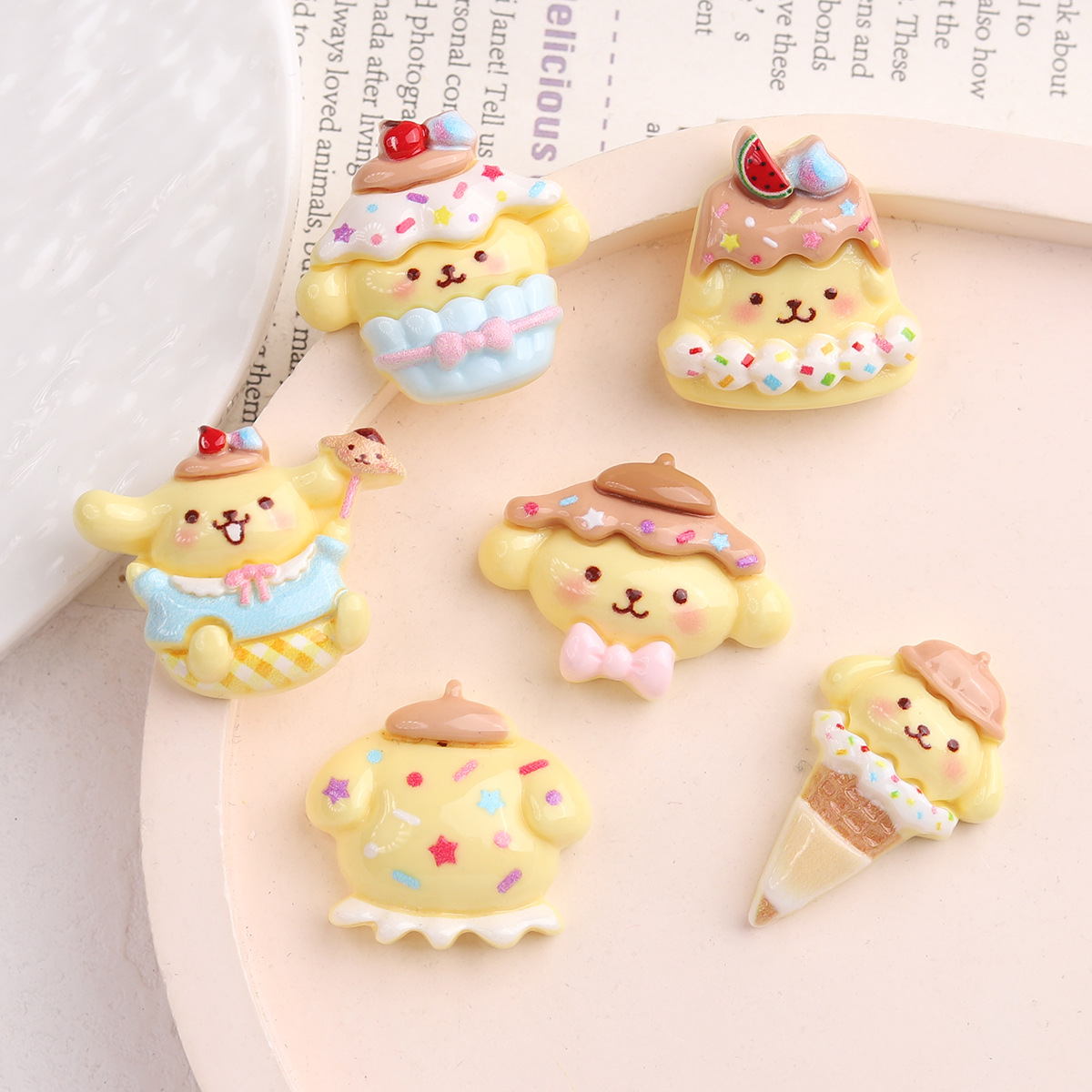 Nail Art Motif - 10Pcs New Kawaii Soft Cute Hat