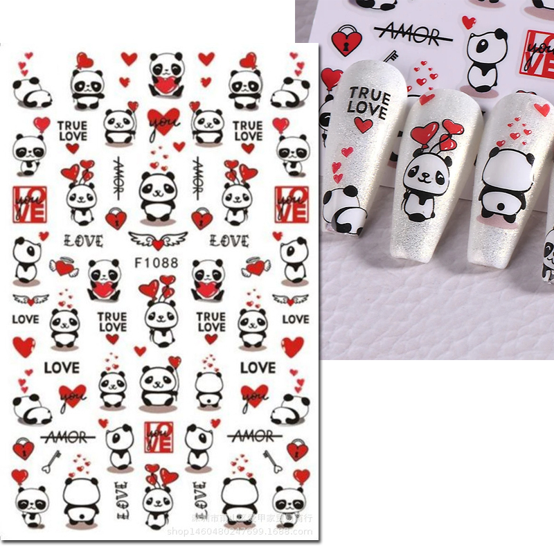 3d Nail Art Decals Valentine D - Nail Art Valentines Day ulasan dan harga