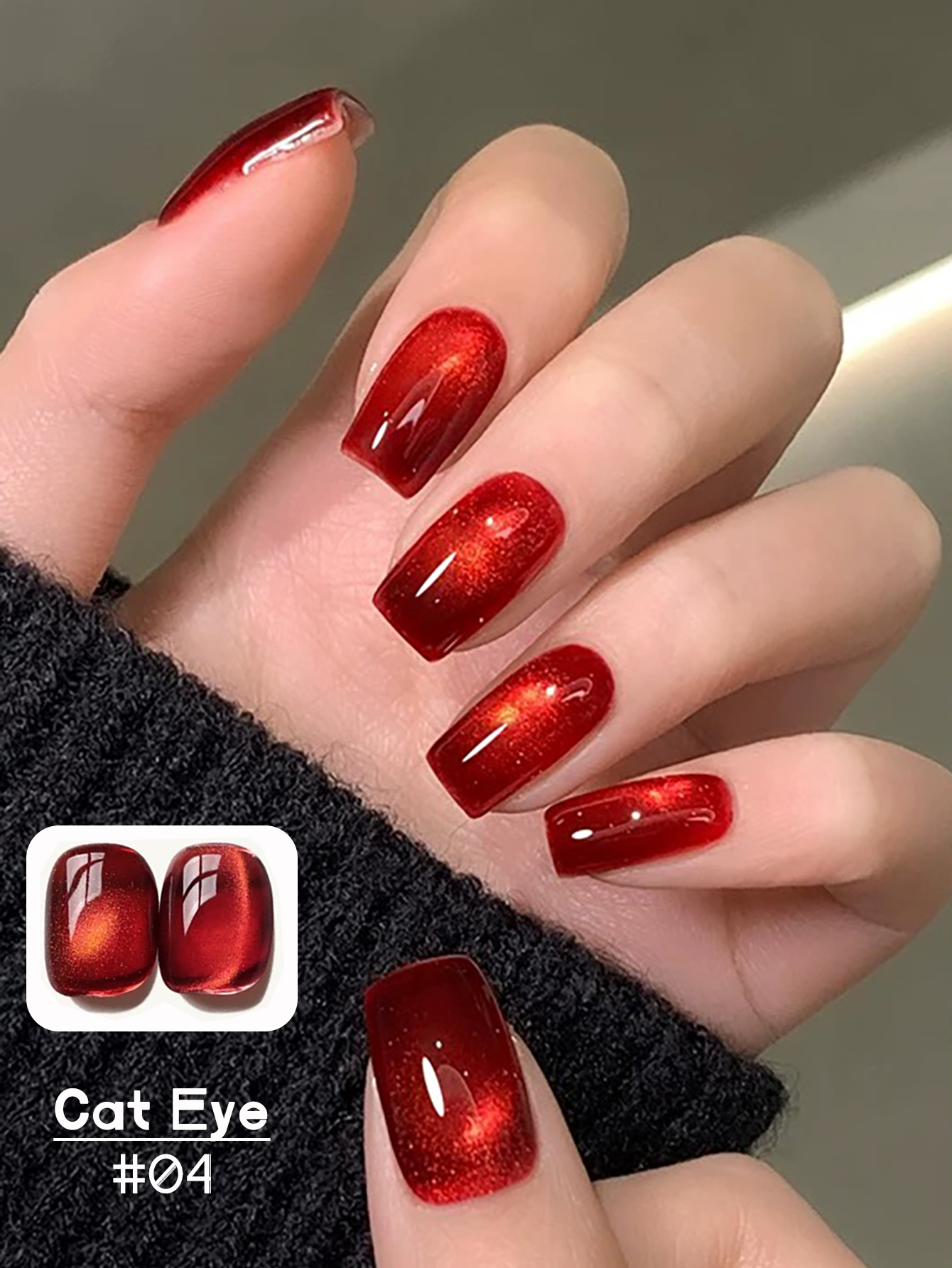 1-12pcs TC Cherry Wine Red Tra - Nail Art Red Wine ulasan dan harga