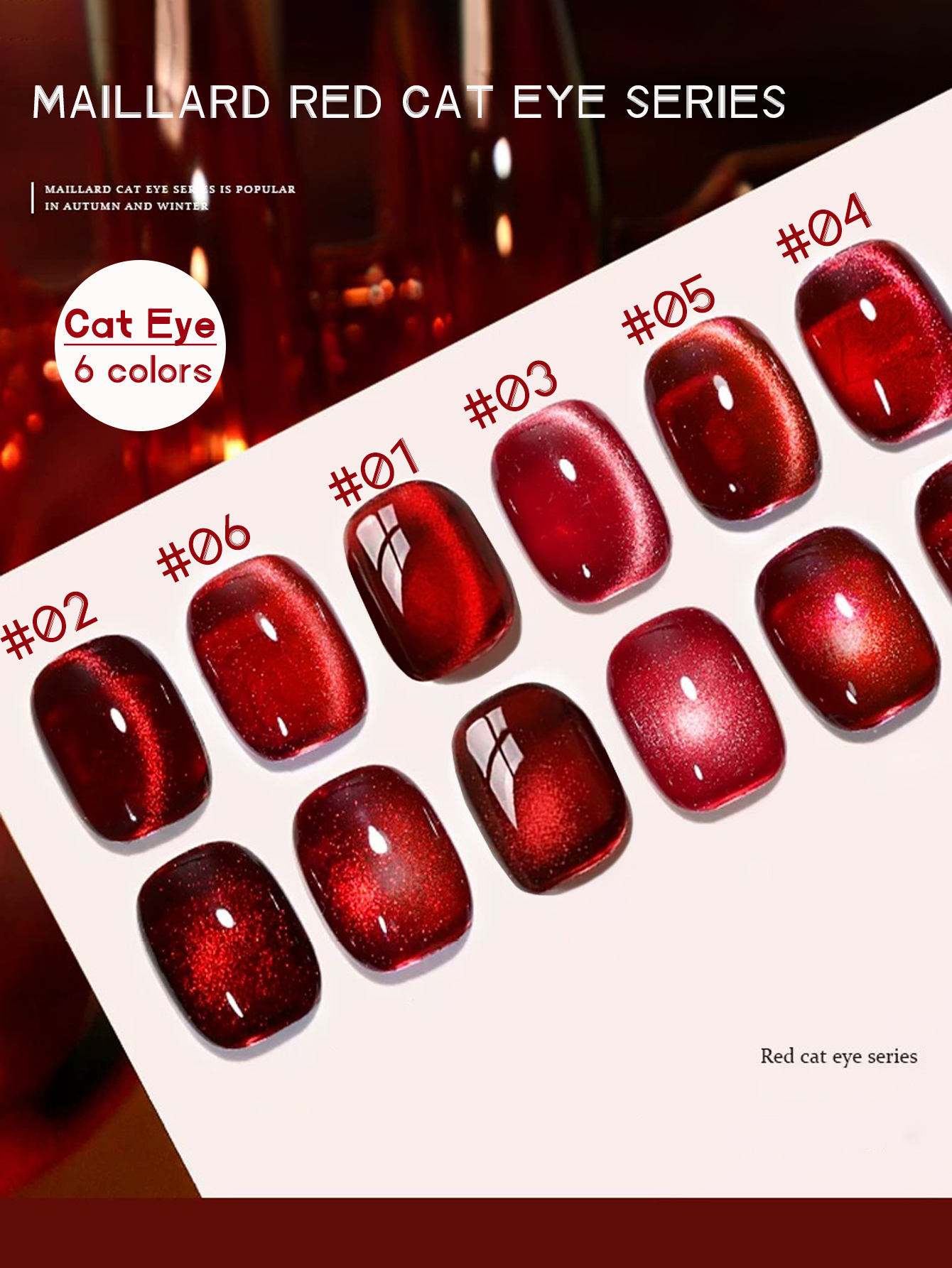 1-12pcs TC Cherry Wine Red Tra - Nail Art Red Wine ulasan dan harga