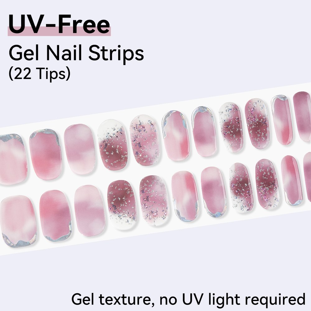 UV-Free Strips DIY Nails Stick - Nail Art Full Design ulasan dan harga
