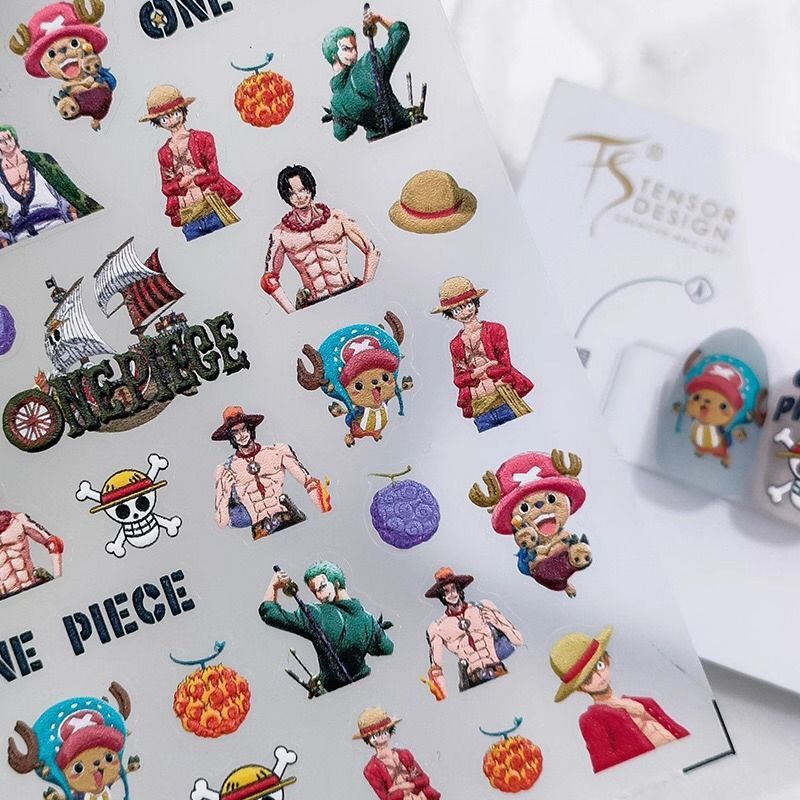 New One Piece Monkey· D·Luffy  - Nail Art Zoro One Piece ulasan dan harga