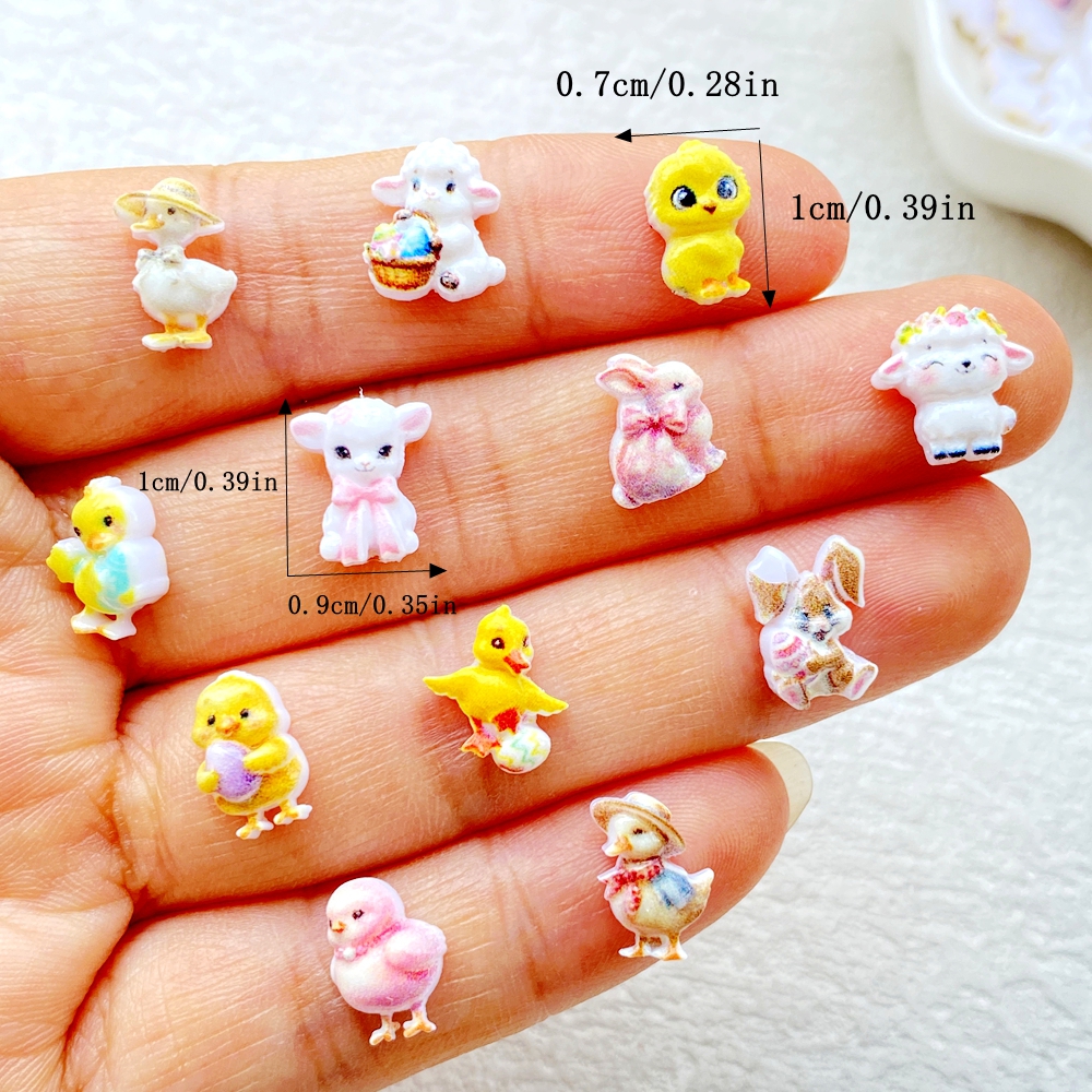 50pcs Resin Cute Mini Cartoon  - Nail Art Motif ulasan dan harga
