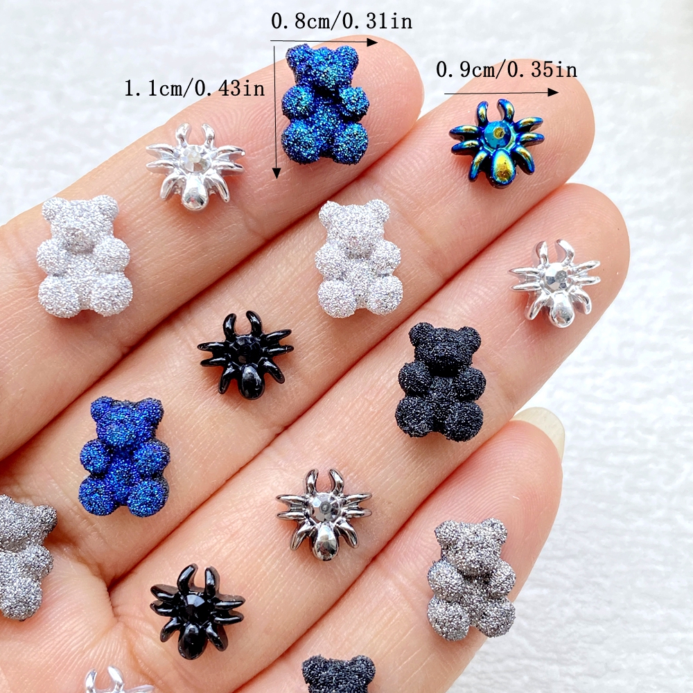 50pcs Resin Cute Mini Cartoon  - Nail Art Motif ulasan dan harga