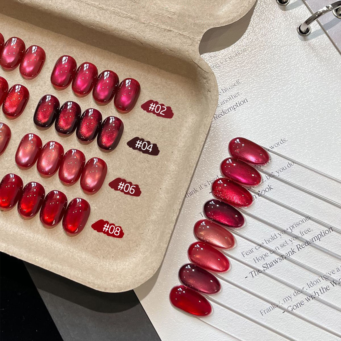 MIANEL 10ML Lucky Red Cat Eye  - Nail Art Red Wine ulasan dan harga