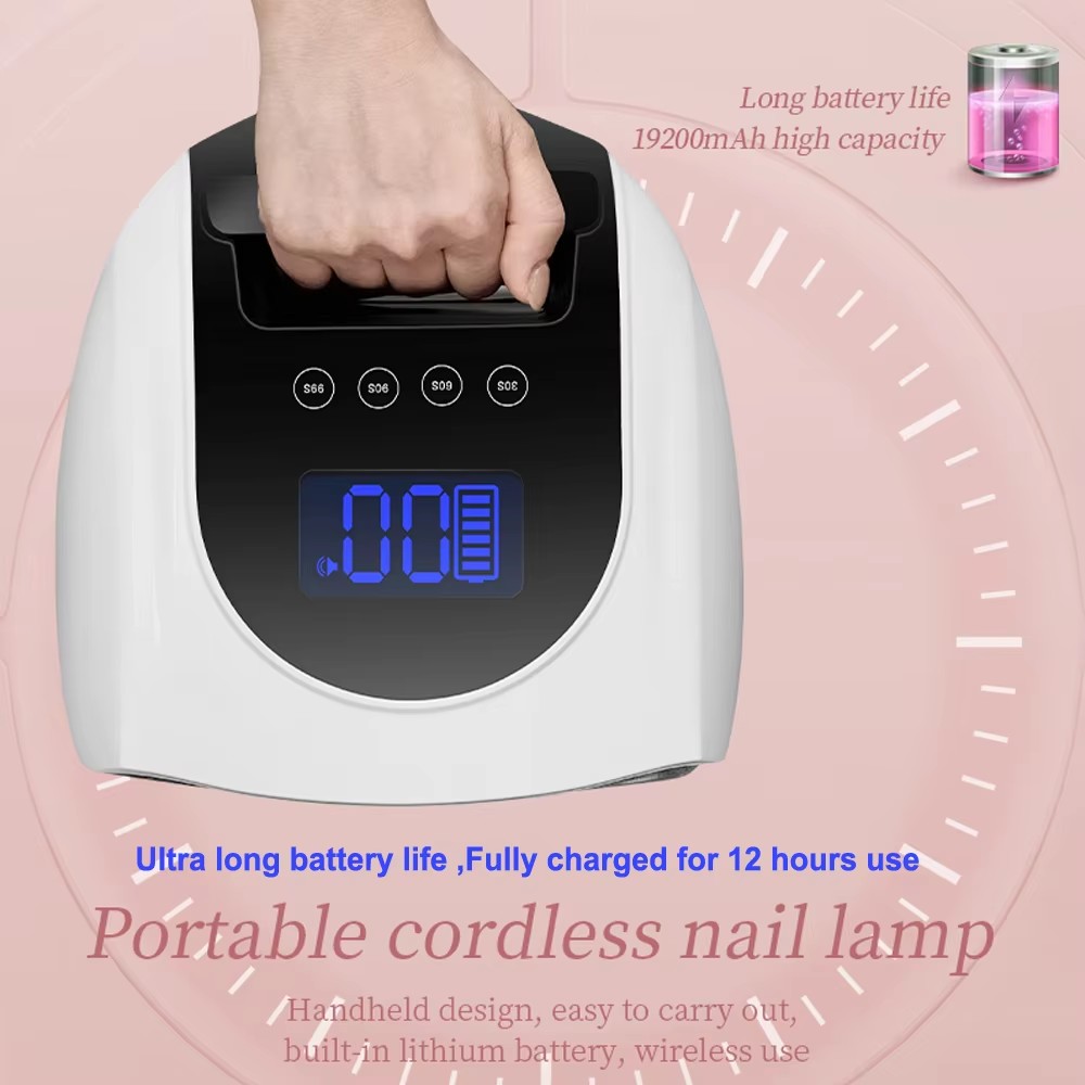 Rechargeable 96W Nail Lamp wit - Uv Led Lamp Nail ulasan dan harga
