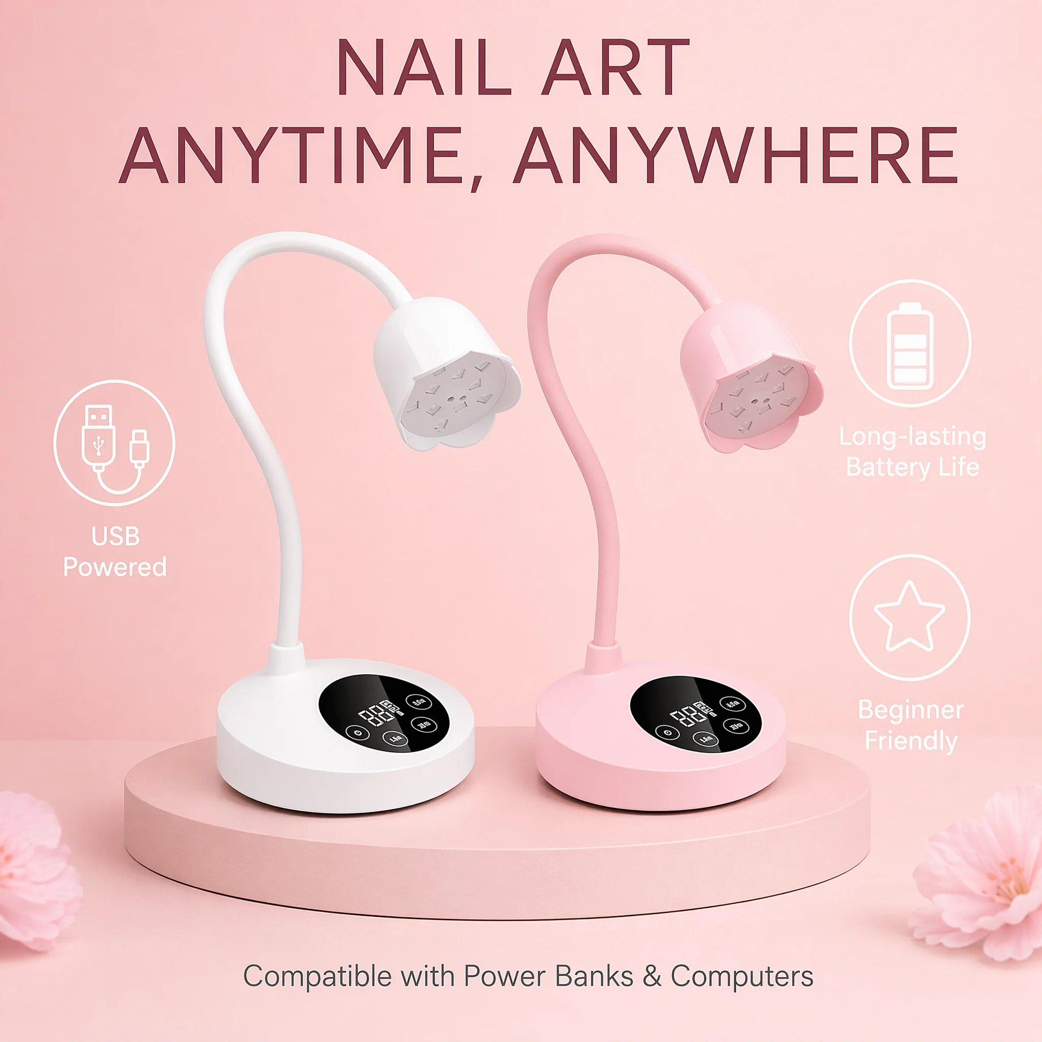 UV LED Nail Lamp Rechargeable  - Uv Led Lamp Nail ulasan dan harga