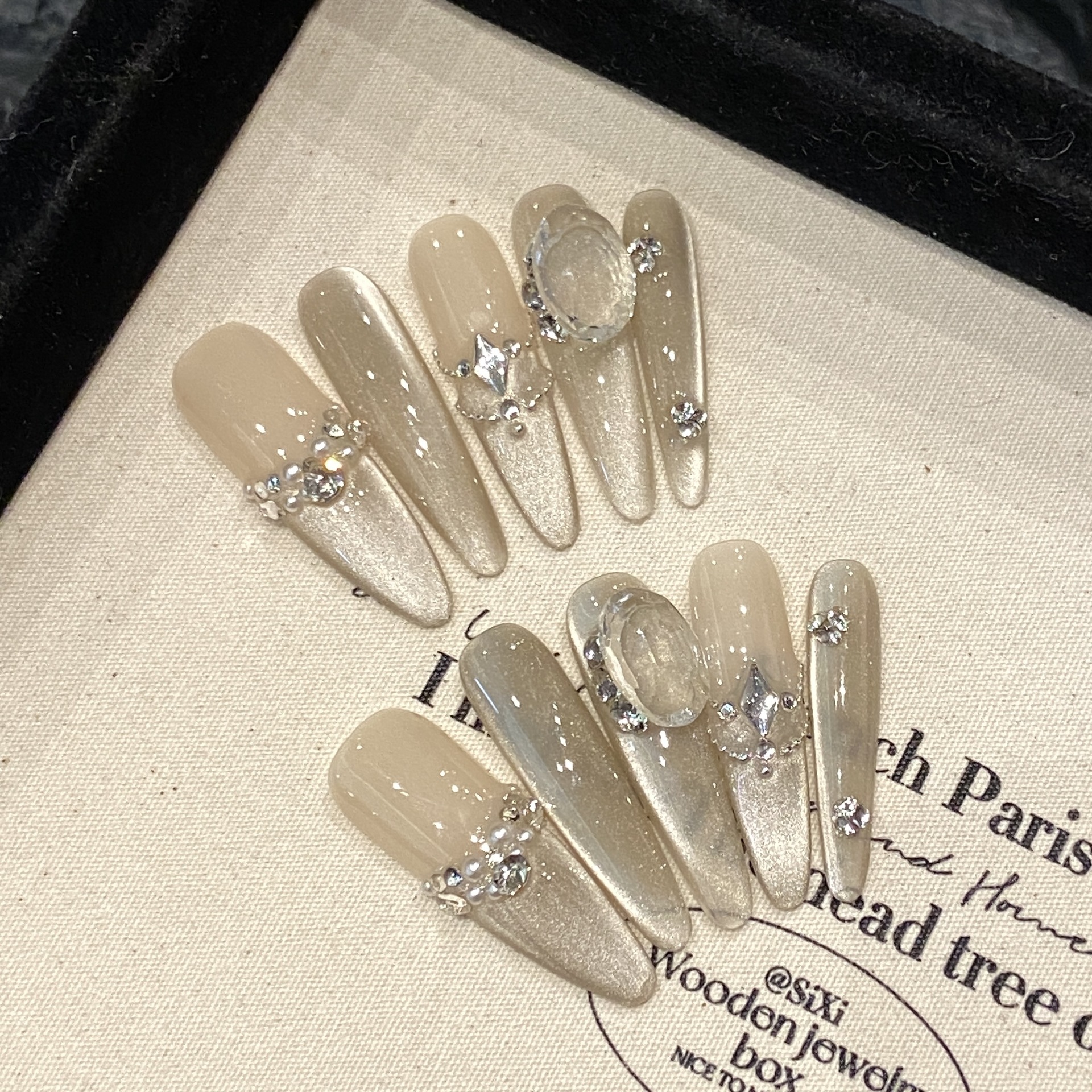 Handmade Nude Press on Nails C - Nail Art Full Design ulasan dan harga