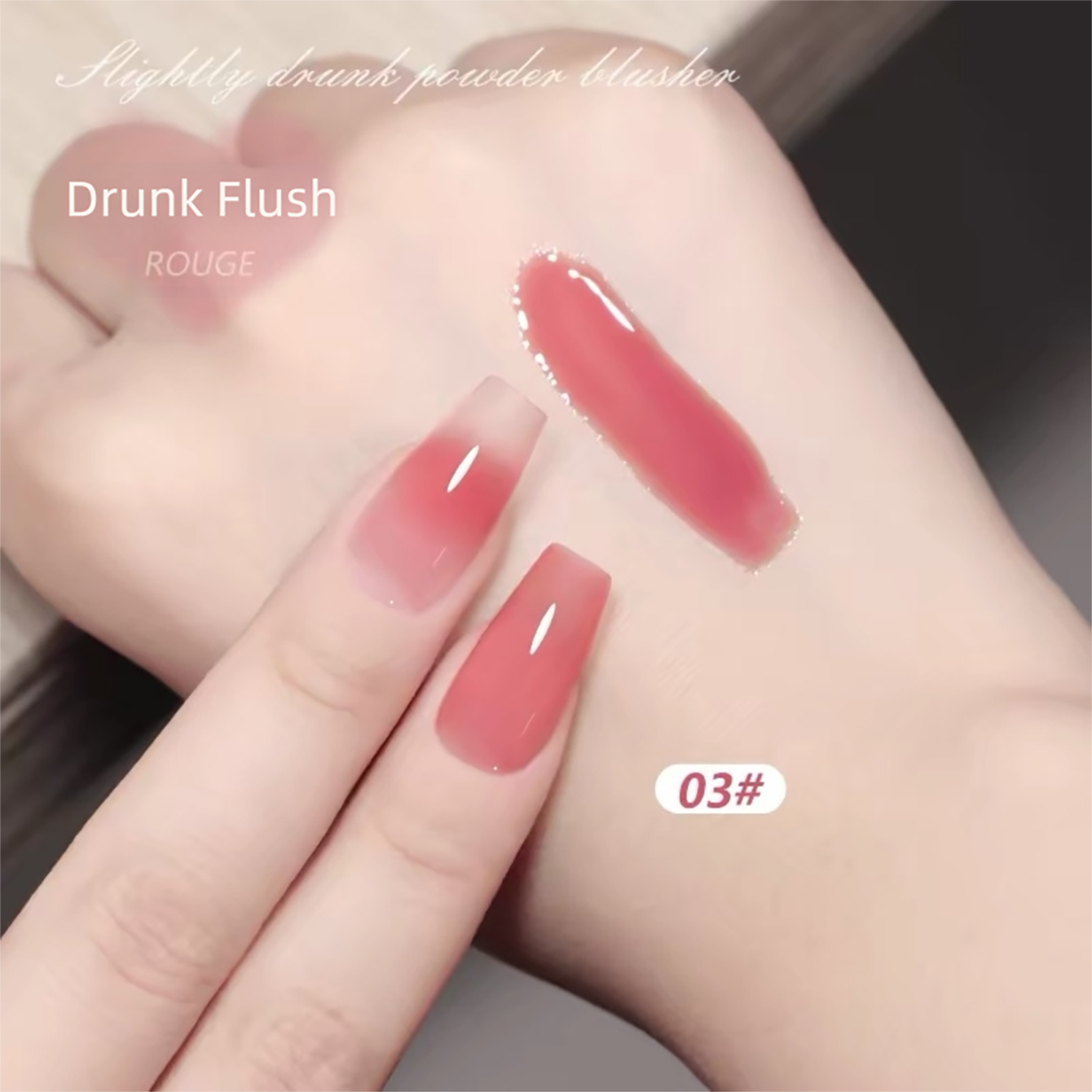 MIANEL 1PCS Ice Clear Pink Nud - Nail Art Red Wine ulasan dan harga