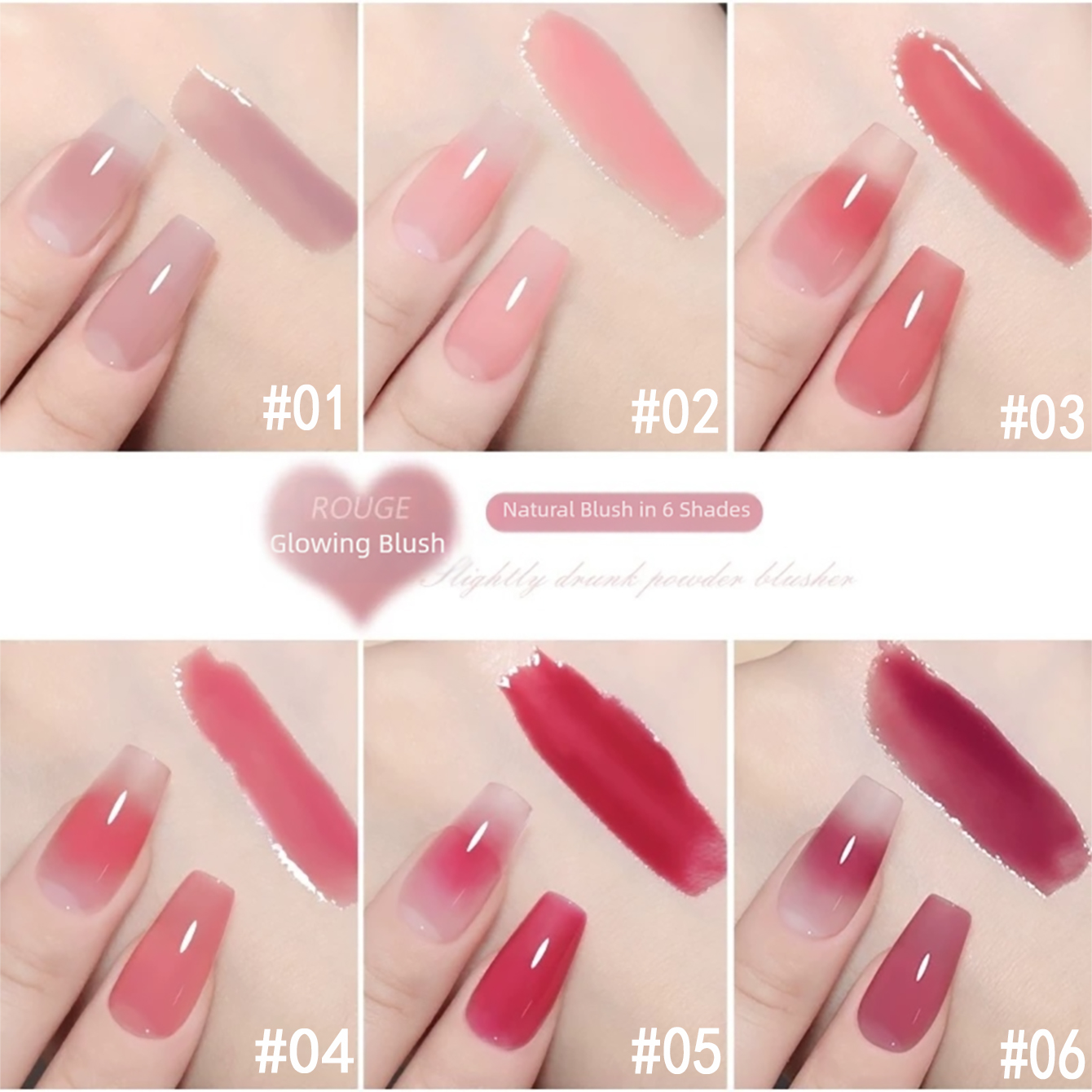 MIANEL 1PCS Ice Clear Pink Nud - Nail Art Red Wine ulasan dan harga