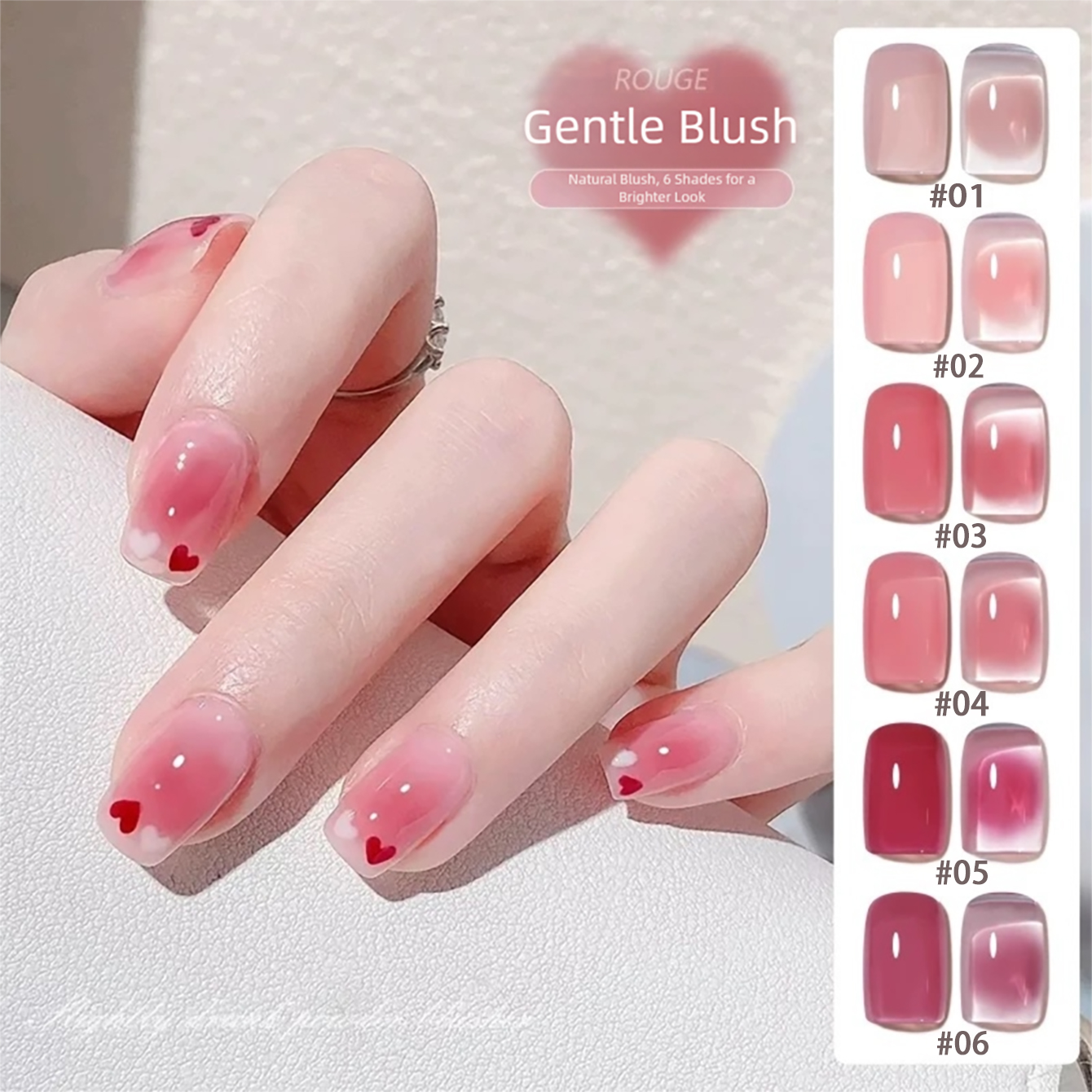 MIANEL 1PCS Ice Clear Pink Nud - Nail Art Red Wine ulasan dan harga