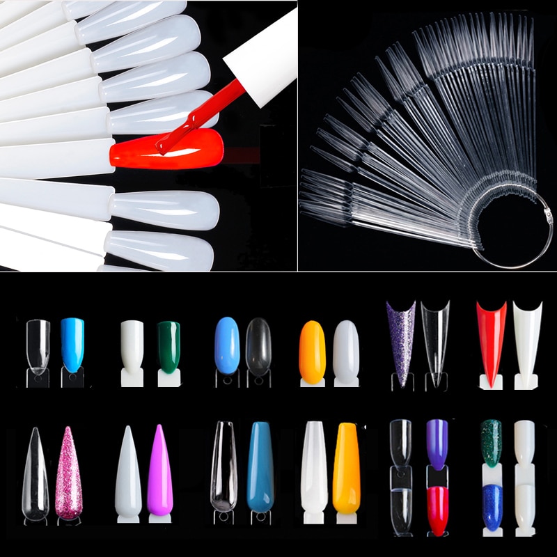 Nail Display Sticks Clear Natu - Nail Art Motif ulasan dan harga