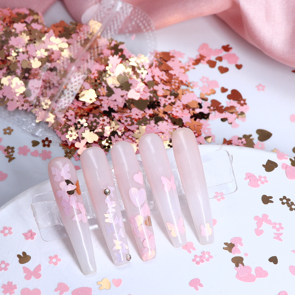 5g Valentines Day Nail Sequins - Nail Art Valentines Day ulasan dan harga
