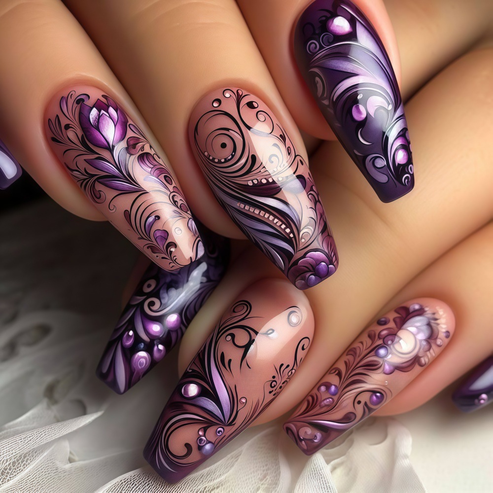 Medium fake nails for women gi - Nail Art Full Design ulasan dan harga