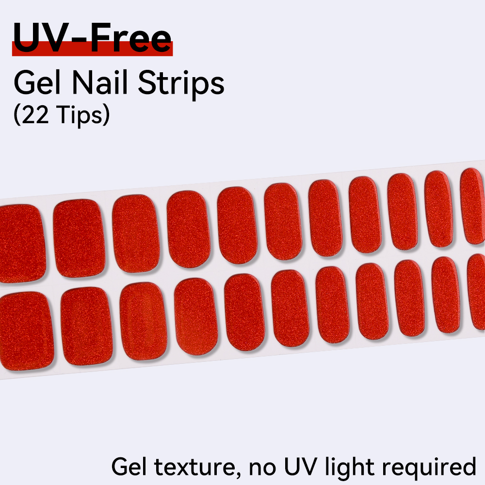 UV-Free Strips Nails Stickers  - Nail Art Full Design ulasan dan harga