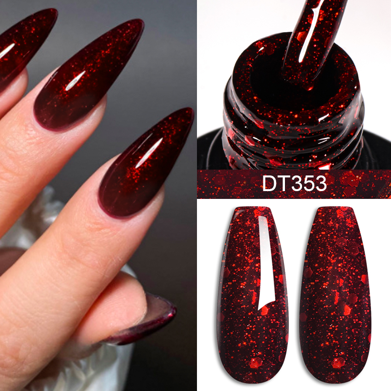 MEET ACROSS 7ml Wine Red Gel N - Nail Art Red Wine ulasan dan harga