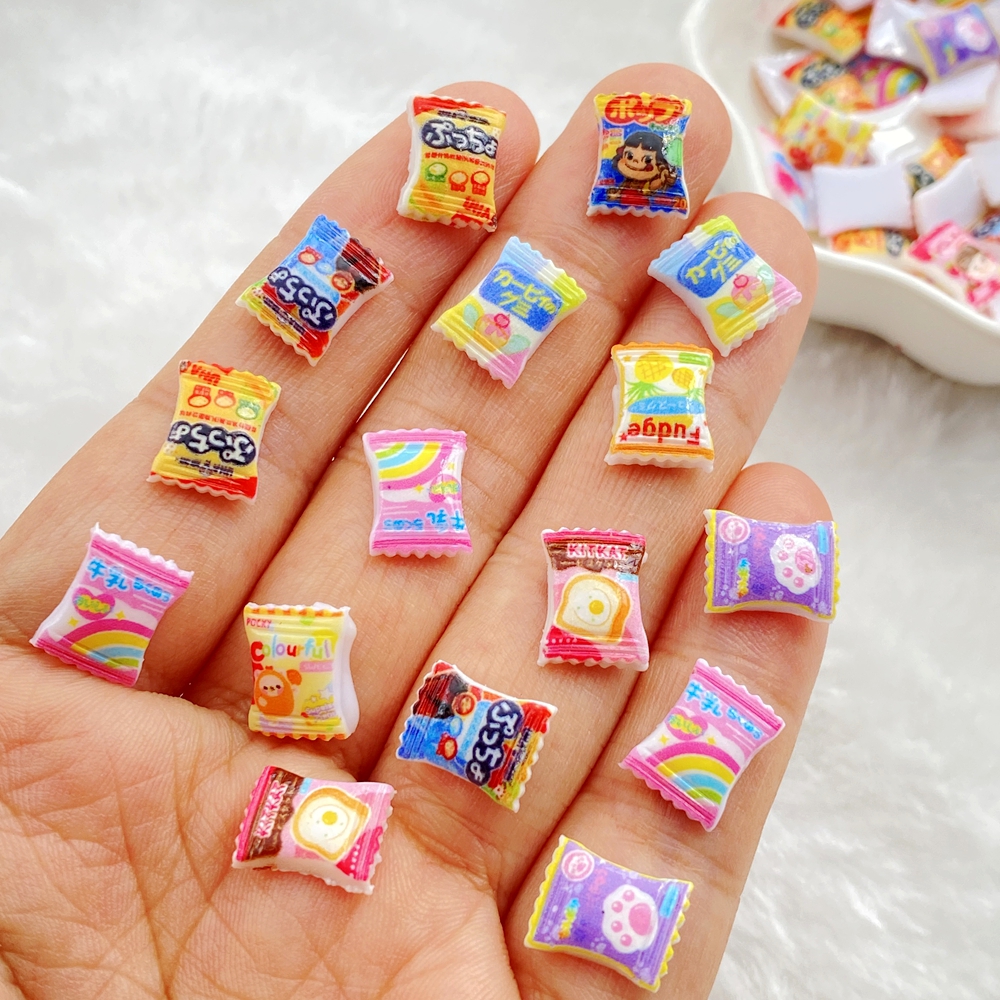 50Pcs Mixed Nail Art Resin Cut - Nail Art Motif ulasan dan harga