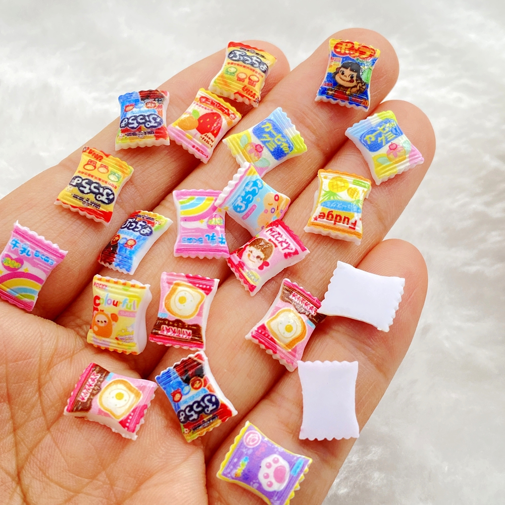 50Pcs Mixed Nail Art Resin Cut - Nail Art Motif ulasan dan harga