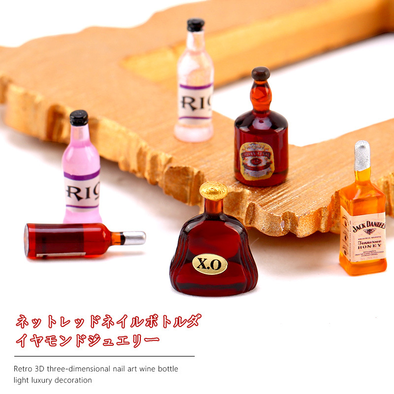 20*pcs New Wine Bottle Nail Ch - Nail Art Red Wine ulasan dan harga