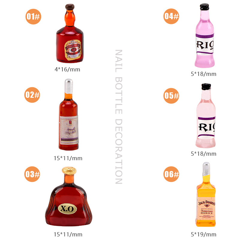 20*pcs New Wine Bottle Nail Ch - Nail Art Red Wine ulasan dan harga
