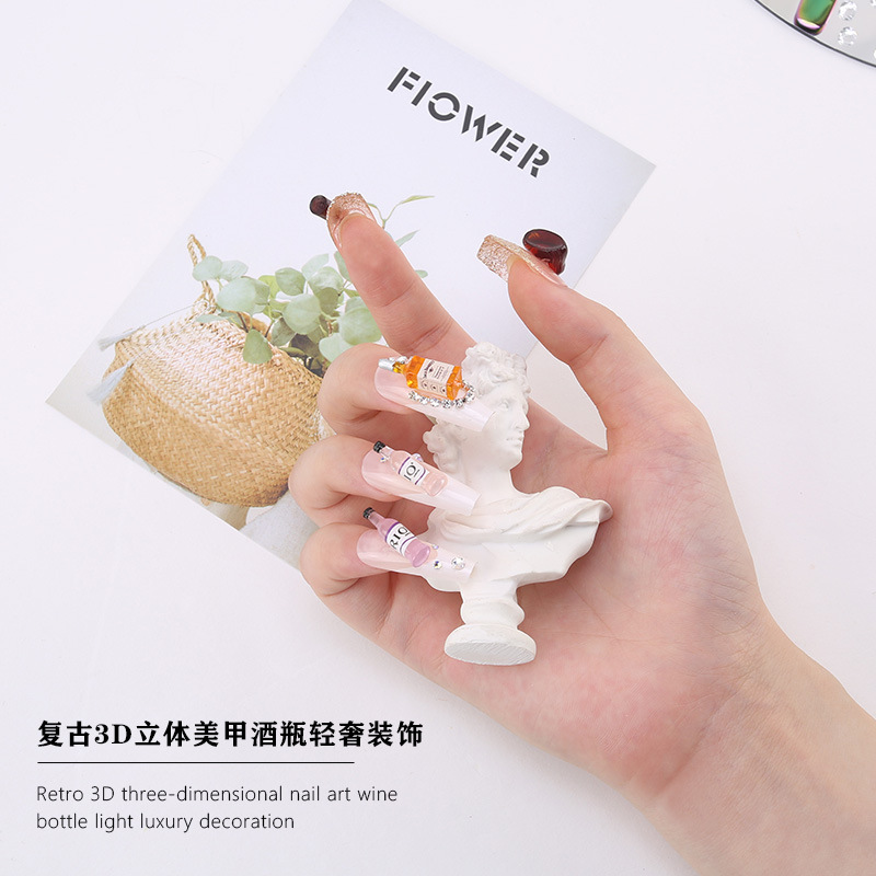 20*pcs New Wine Bottle Nail Ch - Nail Art Red Wine ulasan dan harga