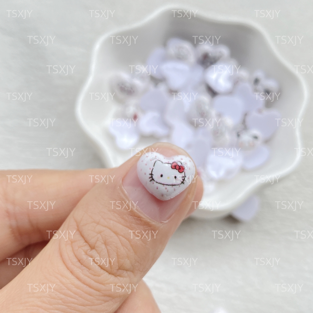 50PCS Mini Cartoon Heart Shape - Nail Art Motif ulasan dan harga