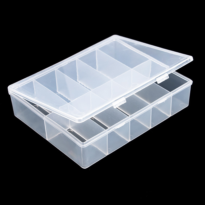 10 Grids Empty Clear Storage B - Nail Art Motif ulasan dan harga