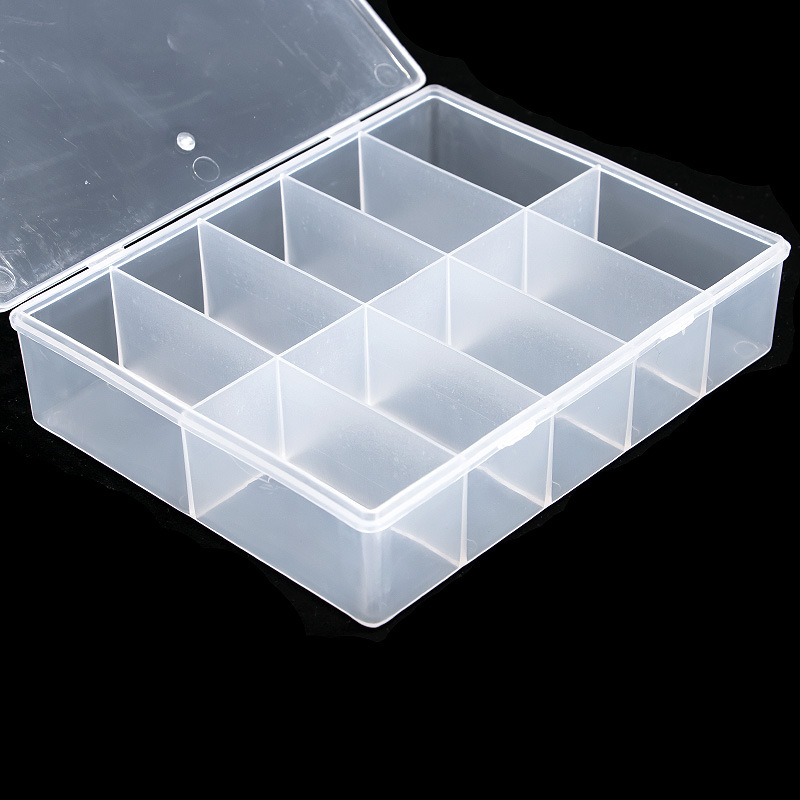 10 Grids Empty Clear Storage B - Nail Art Motif ulasan dan harga