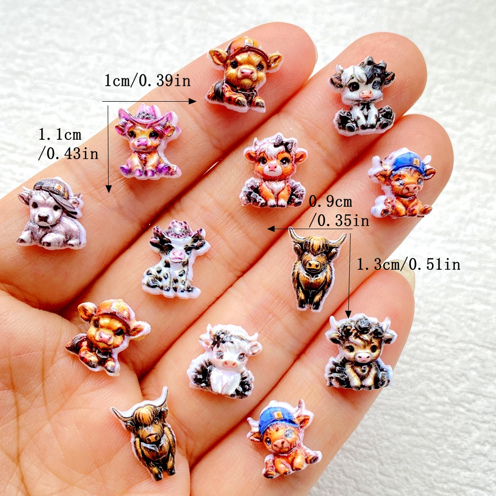 50pcs Resin Cute Mini Cartoon  - Nail Art Motif ulasan dan harga