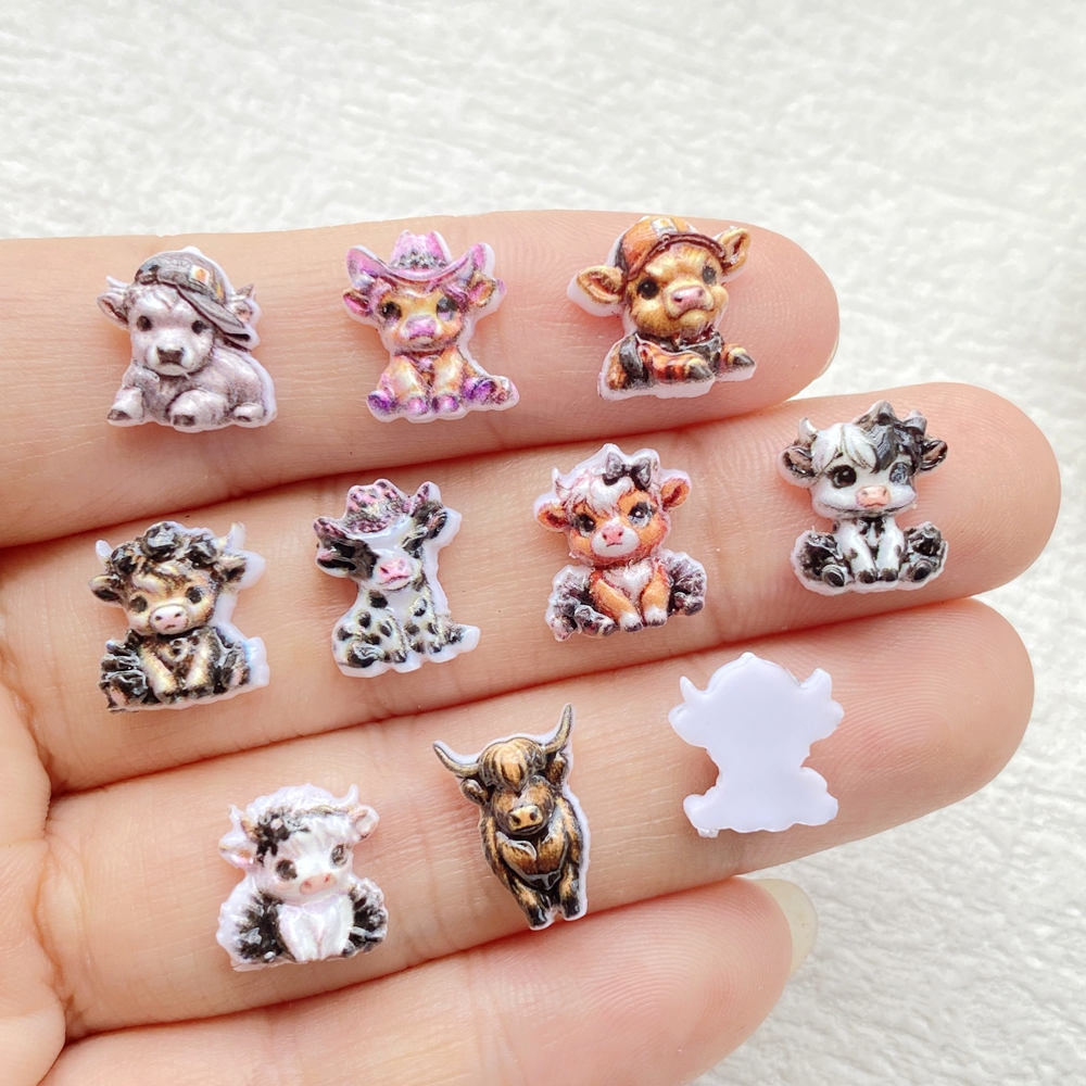 50pcs Resin Cute Mini Cartoon  - Nail Art Motif ulasan dan harga