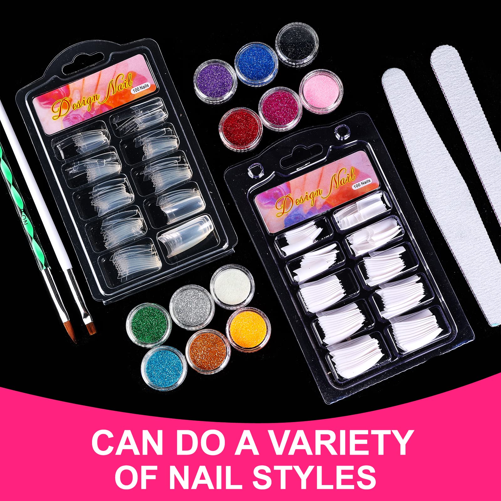 Acrylic Nail Kit, Acrylic Powd - Nail Art Valentines Day ulasan dan harga